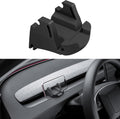 Black phone holder mount installed on car dashboard, compatible with Tesla Model 3 or Y