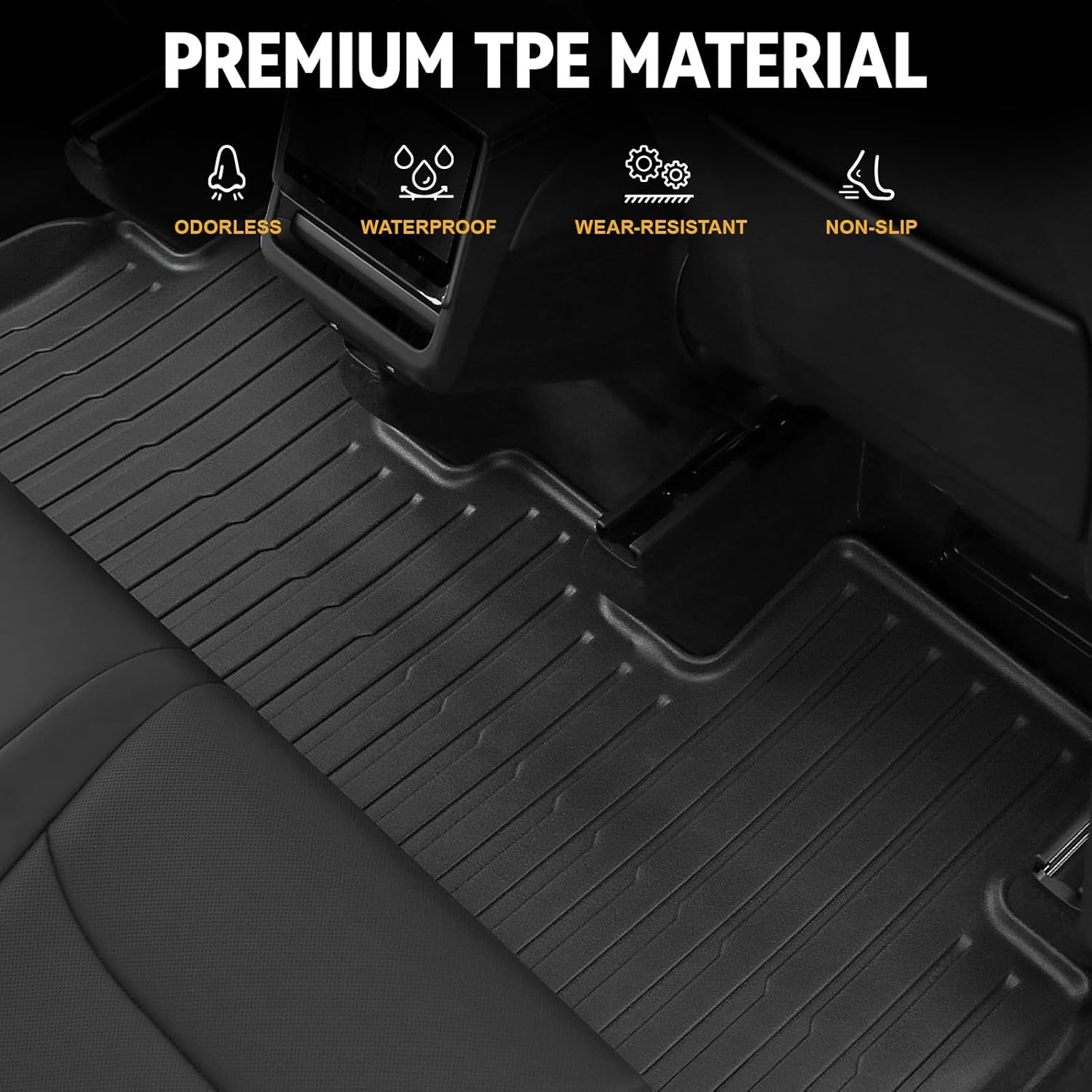 Youten TPE Floor Mats for Tesla Model Y Juniper (Half Coverage)