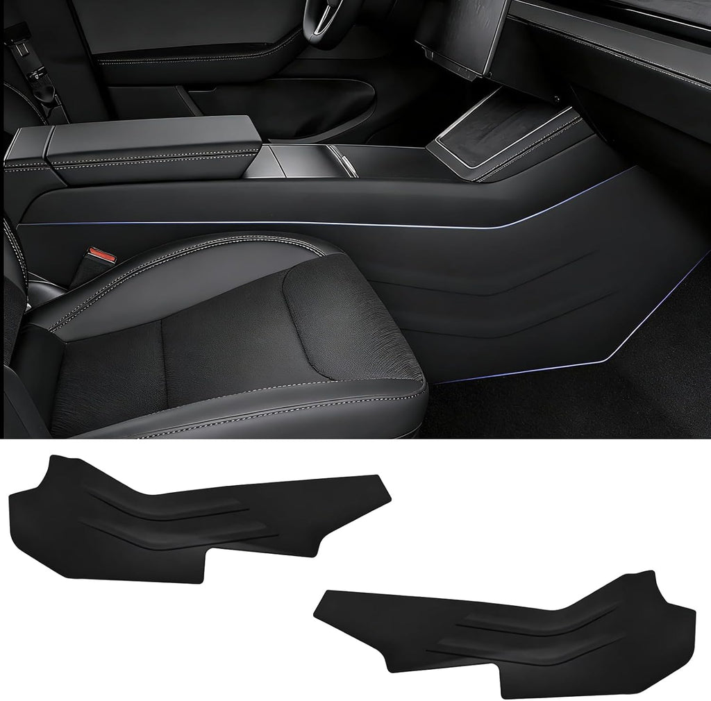 Youten 11PCS Carbon Fiber Door Sill Protector Set, Door Sill Covers, Center Console Anti-Kick Pads & Rear Bumper Guard for 2025-2026 Tesla Model Y Juniper