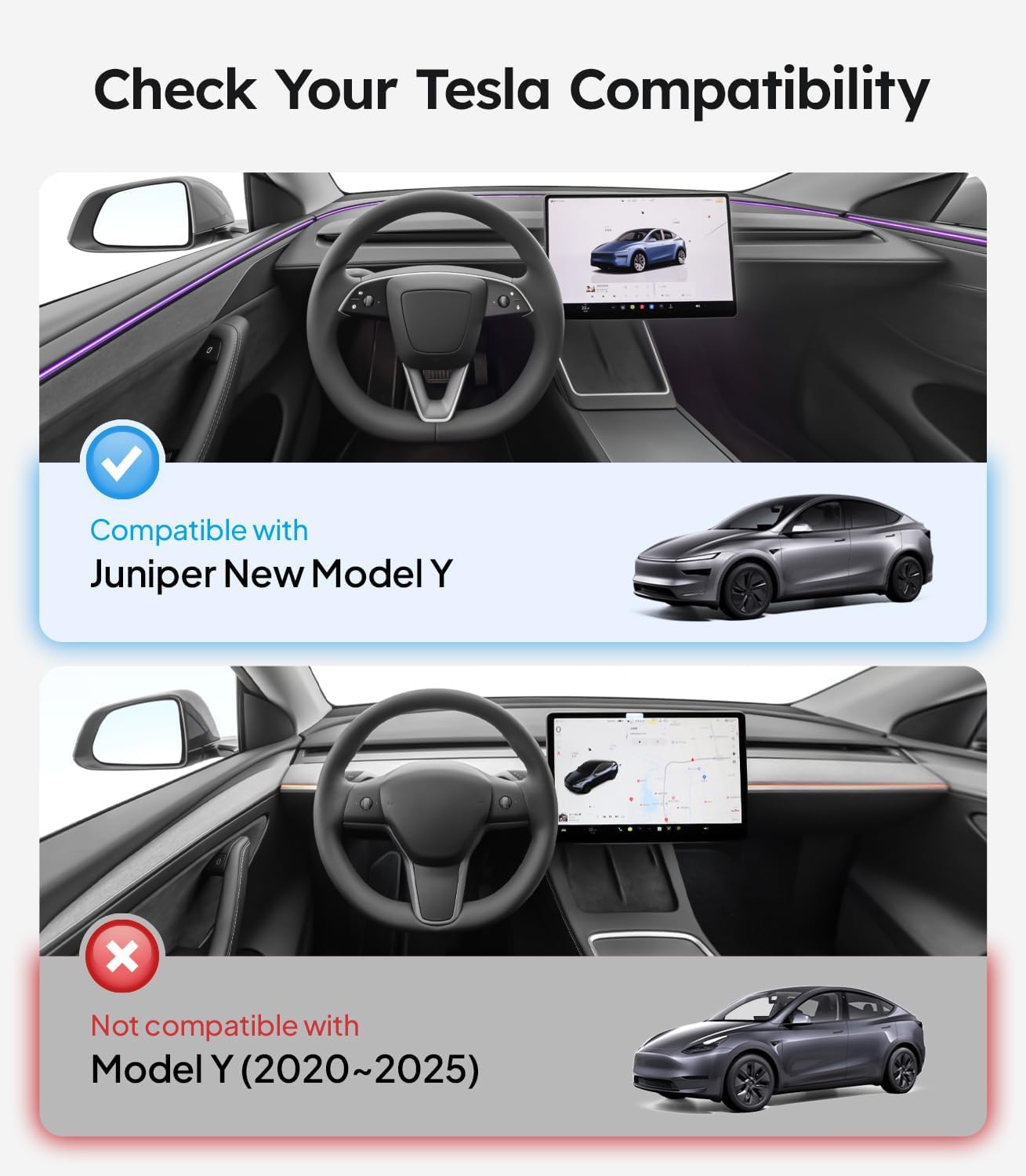 Youten 3-Gen Nano Ice-Crystal Roof Sunshade, Anti-Sag Heat Insulation Glass Roof Cover for 2025-2026 Tesla Model Y Juniper