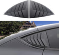 Youten Side Window Louver Cover, Sport Style Glossy Carbon Fiber Pattern Accessories for 2021-2026 Tesla Model Y