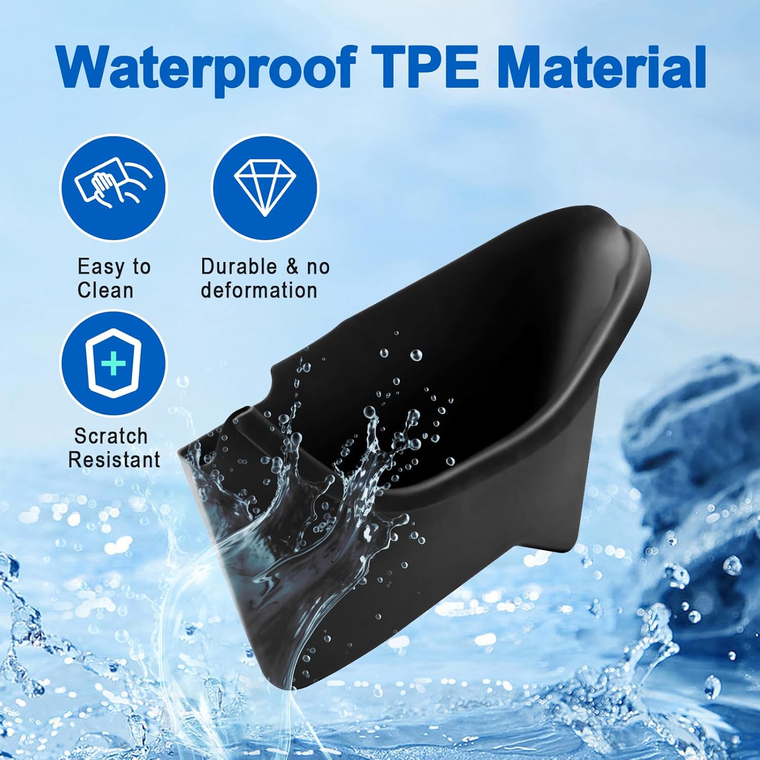 Youten 4PCS Full-Cover Door Side Organizer, TPE Anti-Slip Door Pocket Storage for Tesla Model Y Juniper 2026