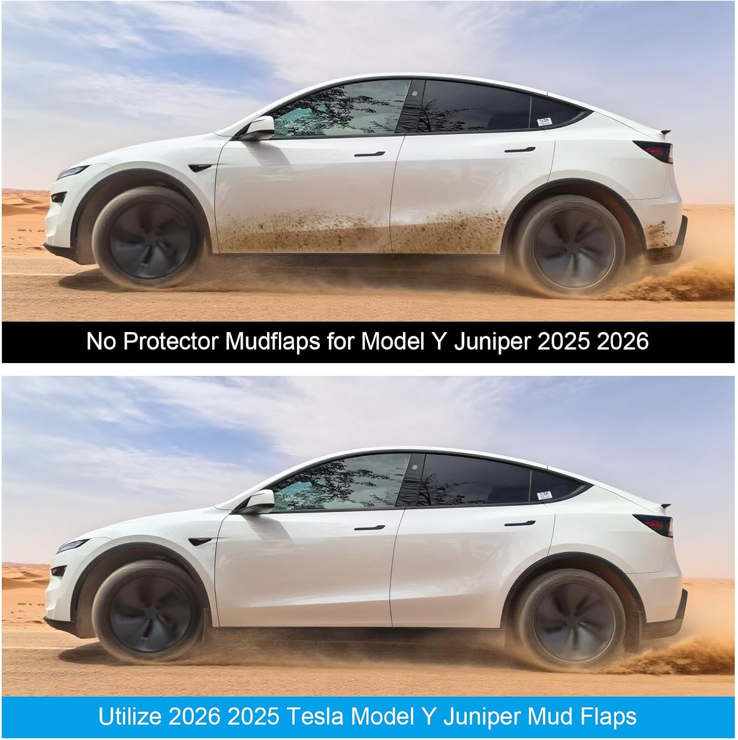 Youten ABS Mud Flaps for Tesla Model Y Juniper | Set of 4