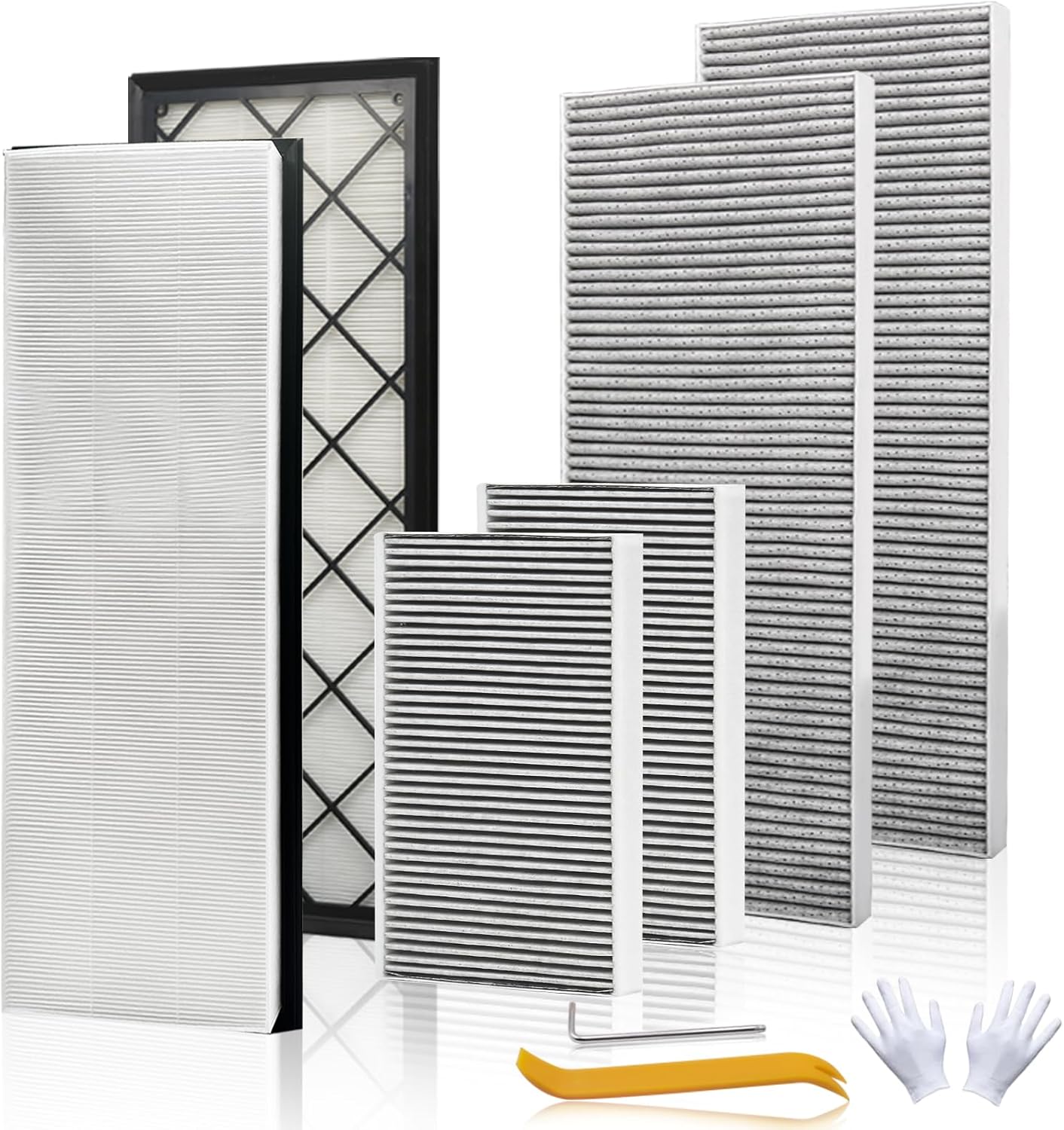 Youten HEPA Carbon Cabin Air Filter Kit for 2020-2026 Tesla Model Y/Model YL/Model Y Juniper, 4-Pack with Installation Tools