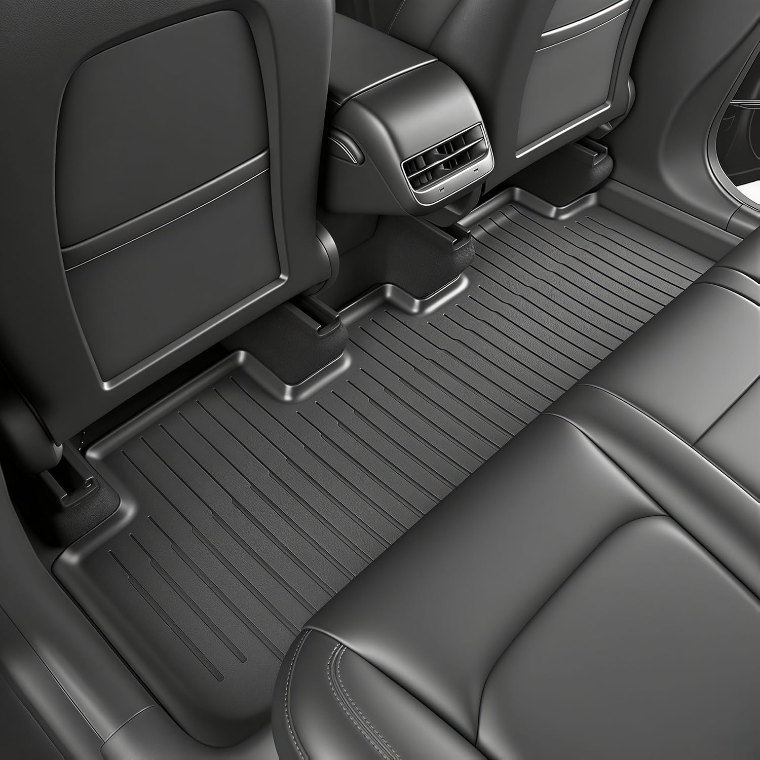 Youten Full Set TPE Floor Mats for 2024-2026 Tesla Model 3 Highland, All Weather Waterproof Anti-Slip Floor Liners