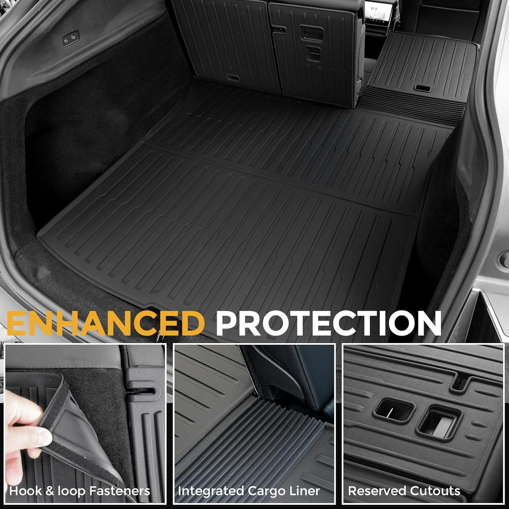 Youten TPE Floor Mats for Tesla Model Y Juniper (Half Coverage)