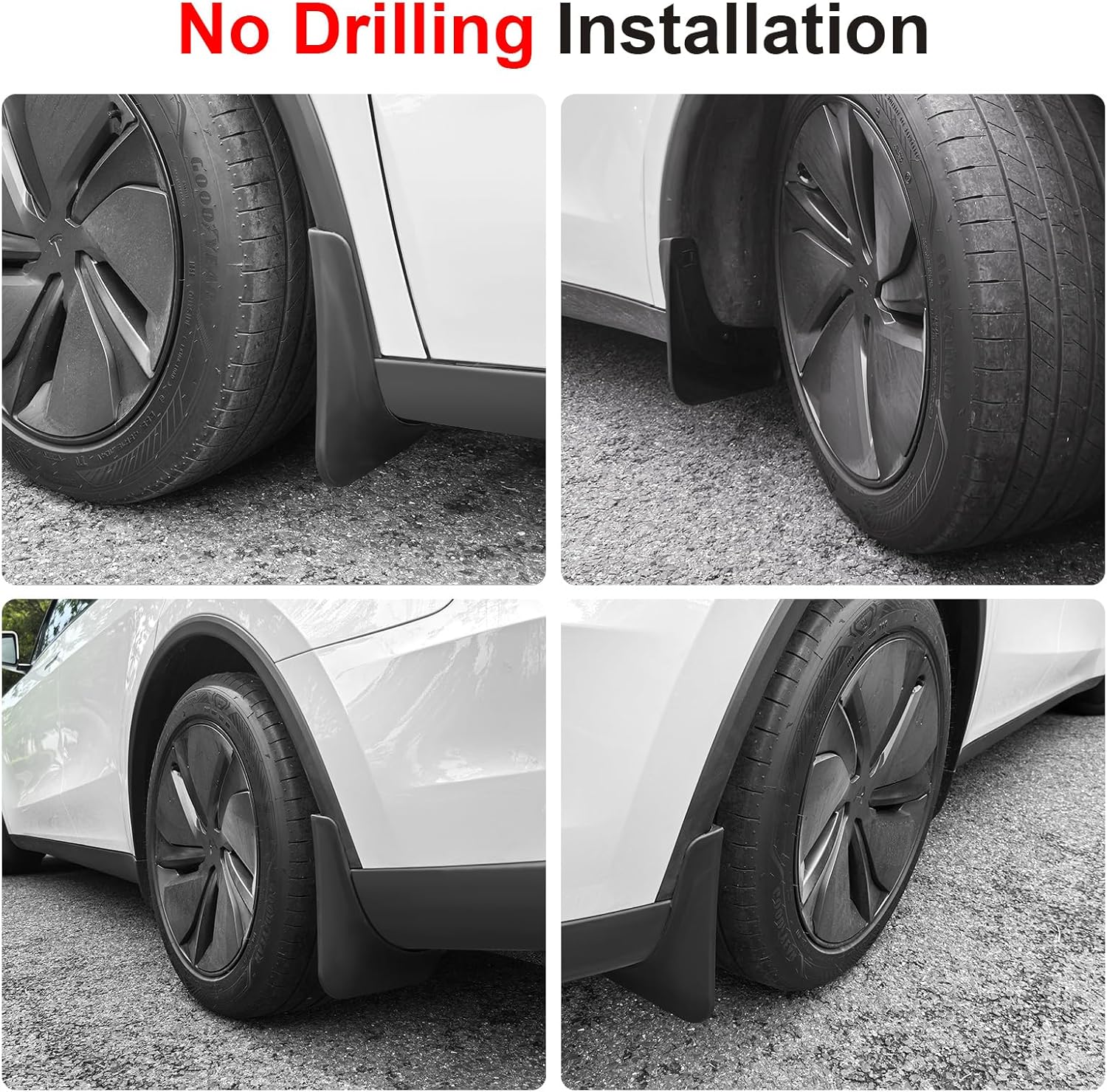 Youten ABS Mud Flaps for Tesla Model Y Juniper | Set of 4